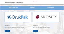 Desktop Screenshot of drukpak.com.pl