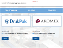 Tablet Screenshot of drukpak.com.pl