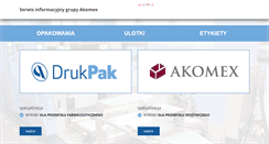 Desktop Screenshot of drukpak.pl