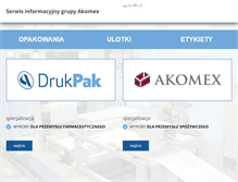 Tablet Screenshot of drukpak.pl